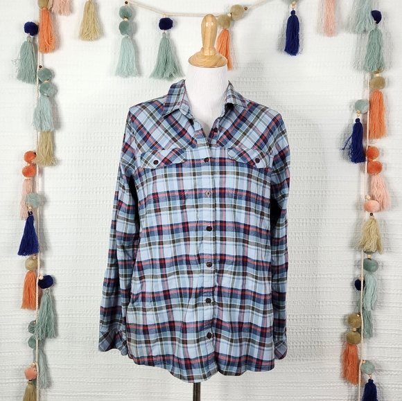 L.L. Bean Tops - LL Bean Relaxed Scotch Plaid Flannel